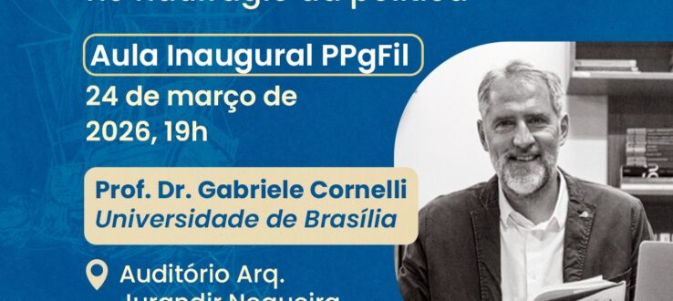 Aula Inaugural do PPgFil é destaque no portal da UFMS